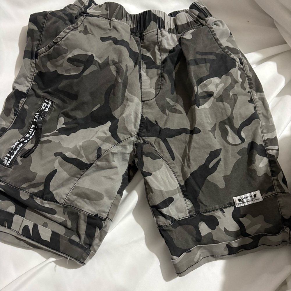 Kids Camouflage Cargo Shorts